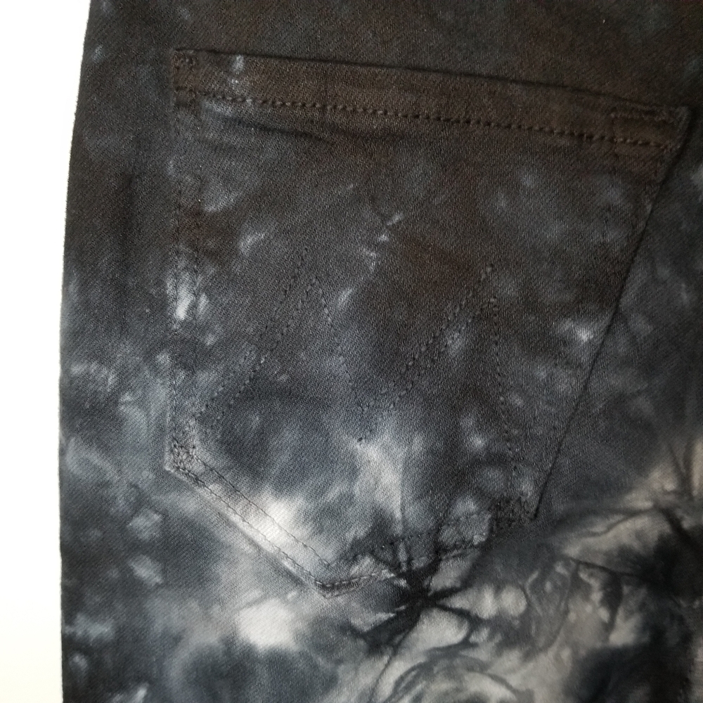 NWT Mother The Super Swooner Winding Path Tie Dye Jeans Sz 25 - Picture 9 of 9